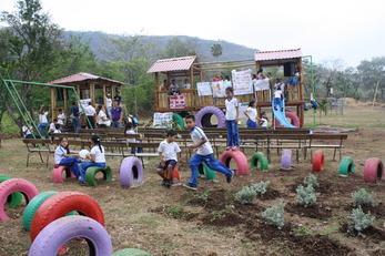Playing GREEN- Promoting Environmental Education Through Art and a Recycled Playground