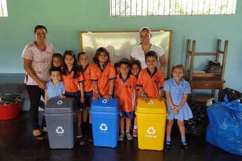 Recycling Education for Kids in Monterrey de San Carlos, Costa Rica